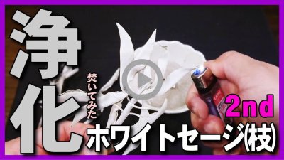 ★YOUTUBE新規登録★【浄化･ホワイトセージ2nd】ホワイトセージ枝付きのオススメの焚き方・パワーストーン浄化･お清め