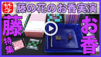 ★Youtube登録★５月の季節のお花「藤」のお香を実演