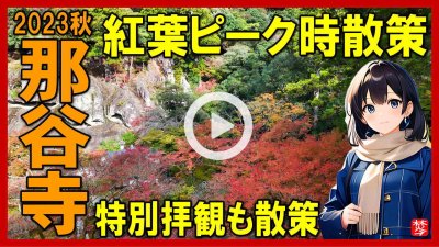 ★Youtube登録★【那谷寺紅葉2023】秋の紅葉
