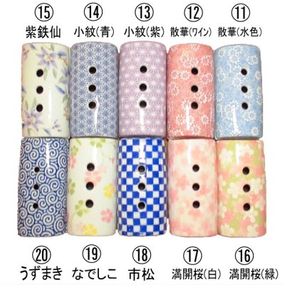 画像2: 九谷焼・美濃焼 香彩器-筒形