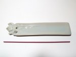 画像2: シンプル・コンパクトな薄型陶器香皿香立 (2)