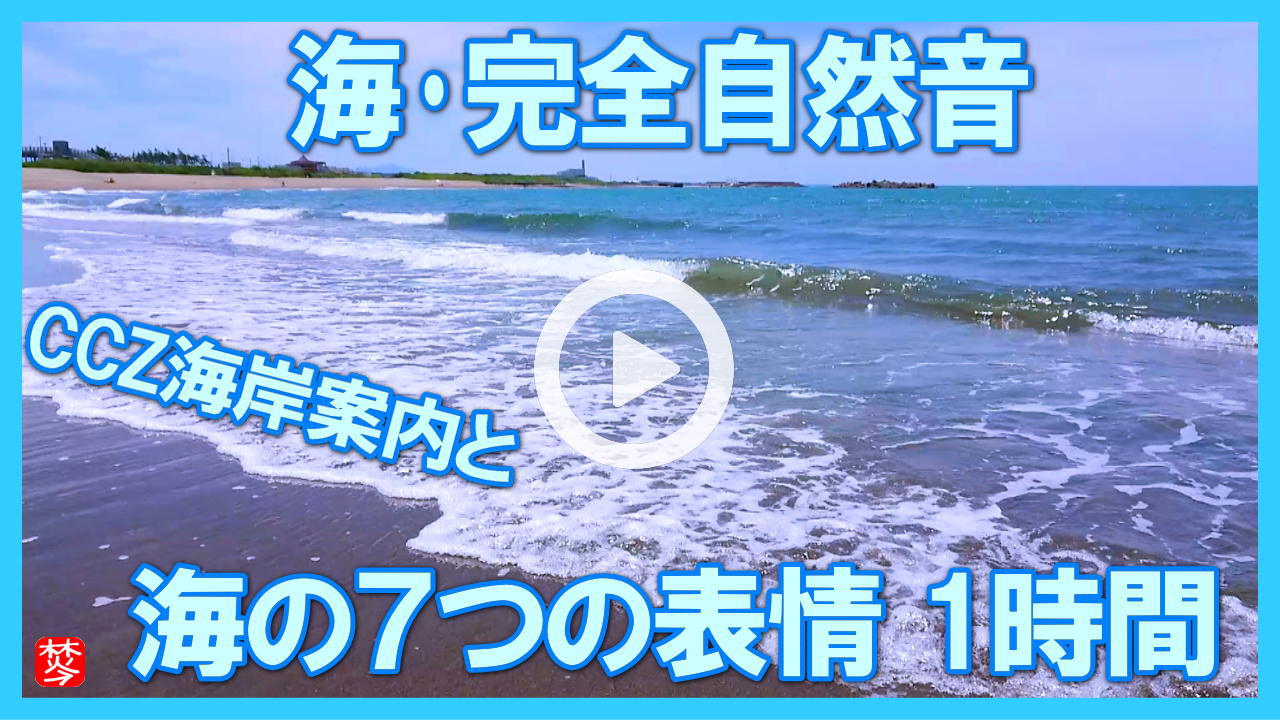 ★Youtube登録★【完全自然音｜7種類の海の音･波の音】