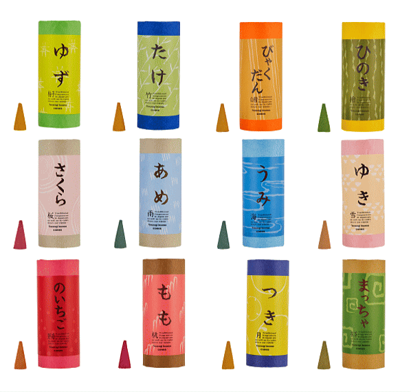日本の和をテーマにしたお香「和」なごみシリーズ コーンタイプ