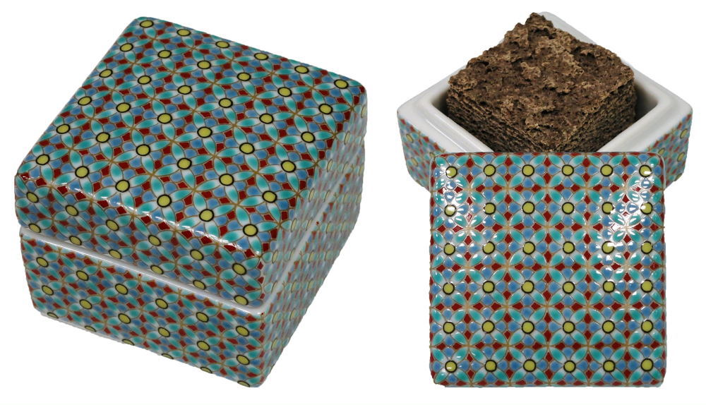 伝統工芸九谷焼 G-CUBE 香箱 小紋手