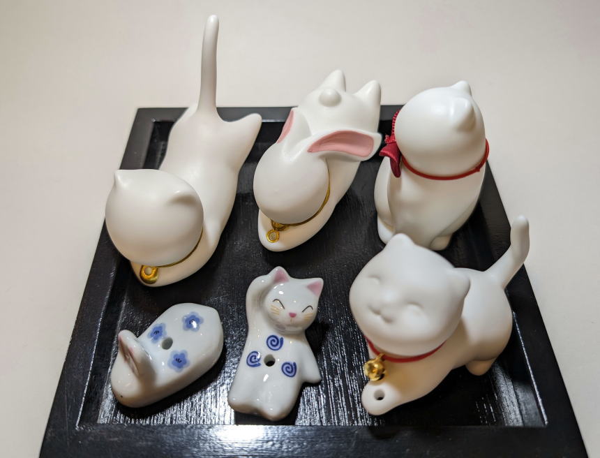 かわいい(ねこ・うさぎ)お香立て・香立て・香立