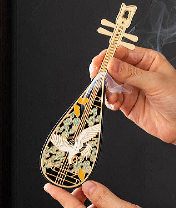 琵琶香炉-伝統工芸品-お香