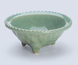 <FONT size=3>縄目縁香炉 緑</FONT>