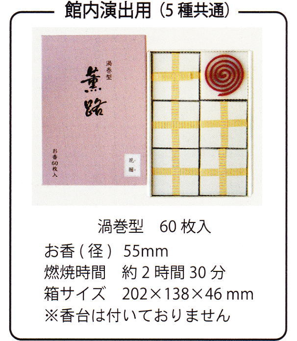 京都松栄堂の薫路渦巻用